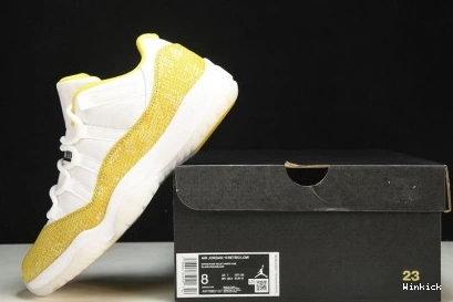 Snakeskin” Low 11 Air “Yellow Jordan AH7860-107 0718